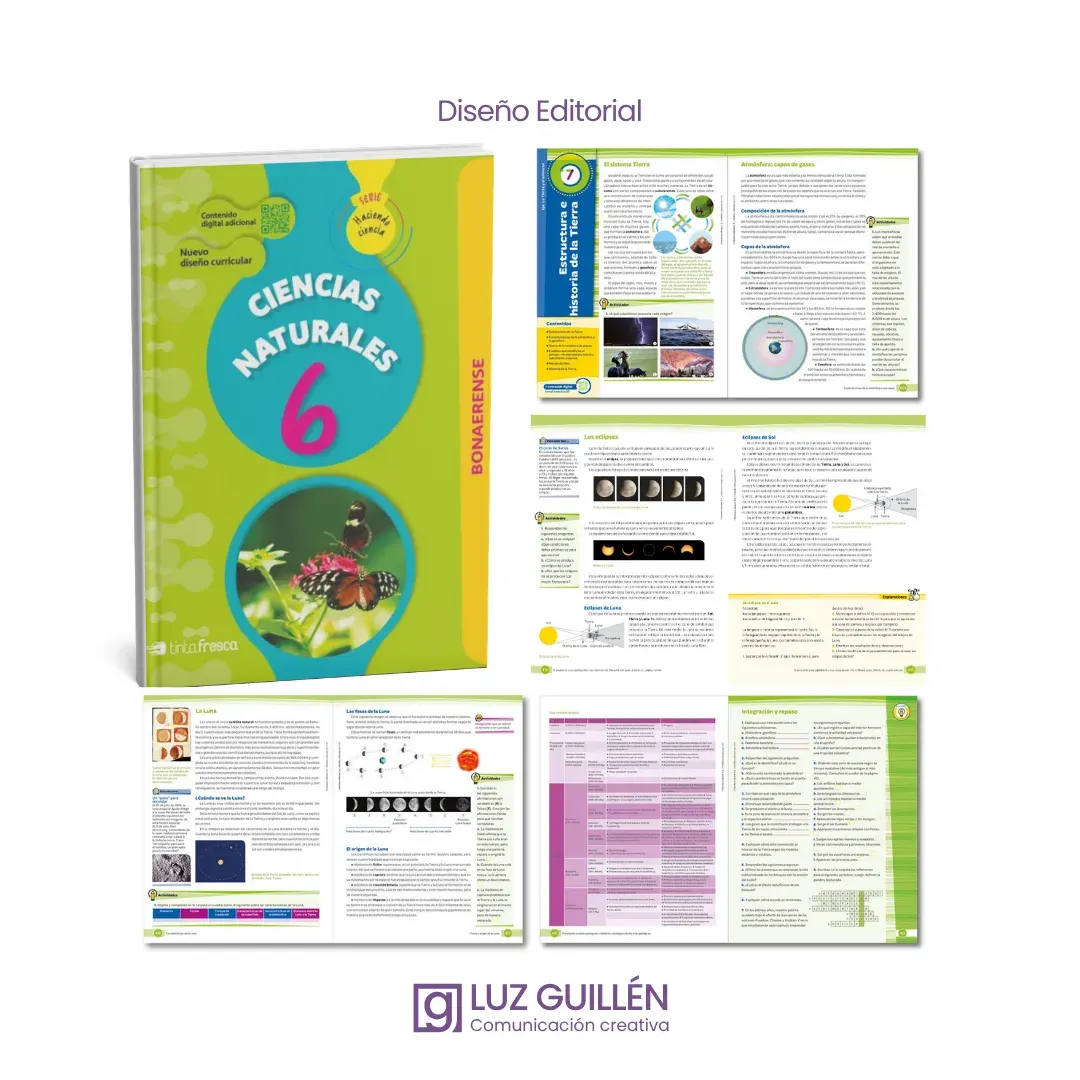 Tapa y páginas interiores del libro Ciencias Naturales 6 de Tinta Fresca